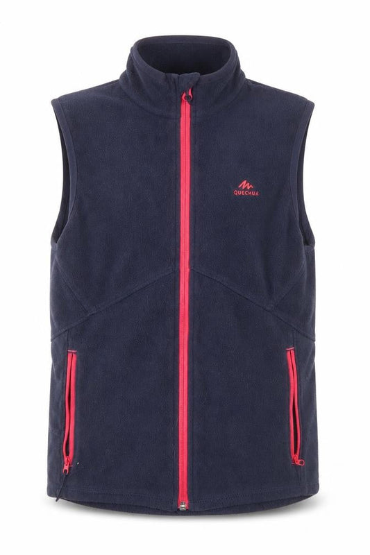 Quechua Girls' Blue Fleece Jacket, Size 9-10, Lightweight Activewear