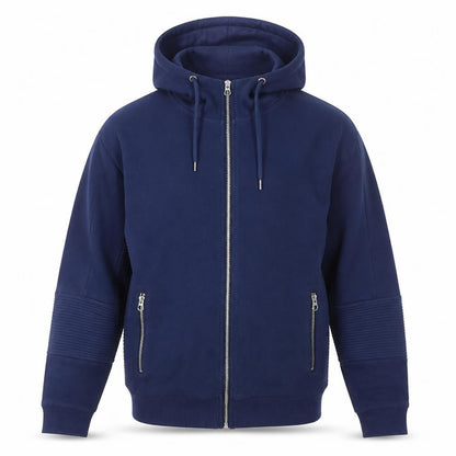 Basement Men’s Blue Full Zip Hoodie, Size S