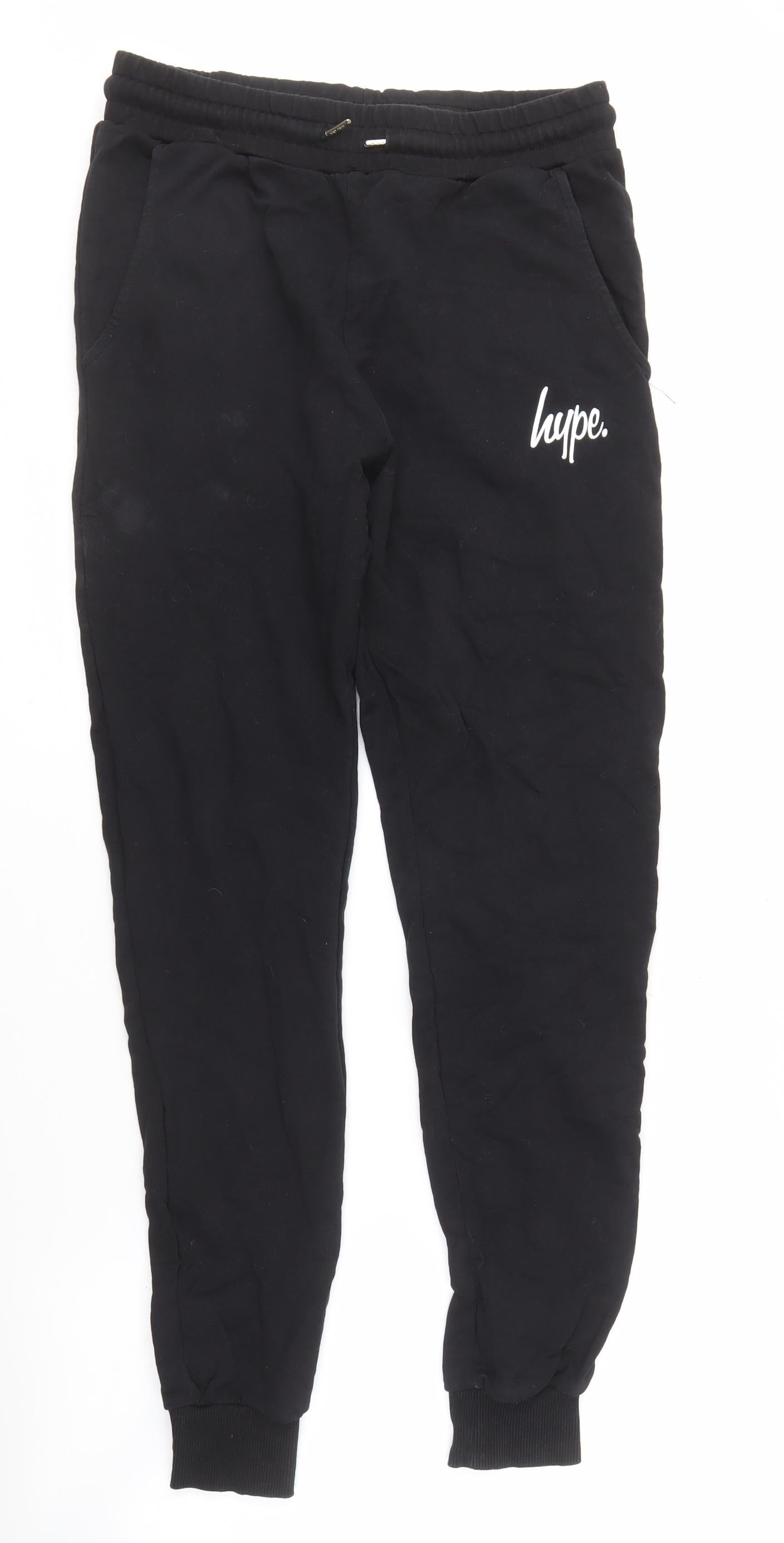 Hype Men's Black Jogger, Size M, Casual Gym Wear