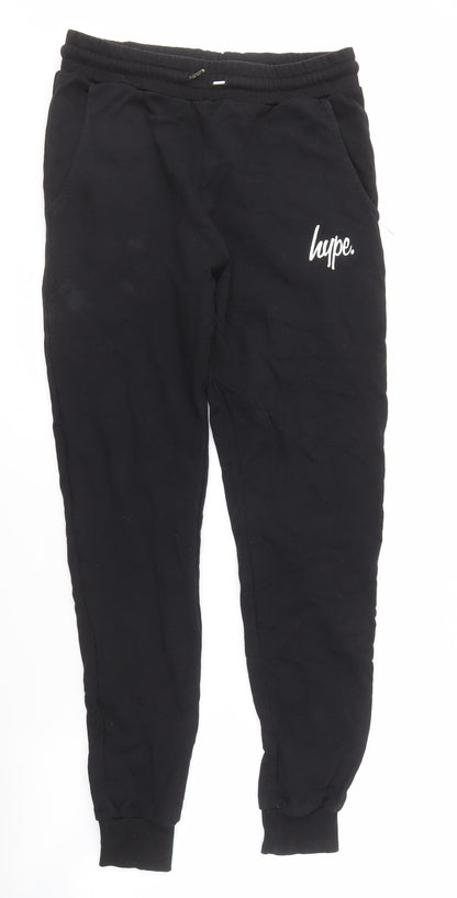 Hype Men's Black Jogger, Size M, Casual Gym Wear