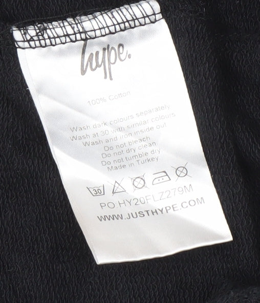 Hype Men's Black Jogger, Size M, Casual Gym Wear