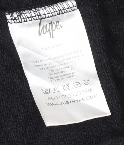 Hype Men's Black Jogger, Size M, Casual Gym Wear