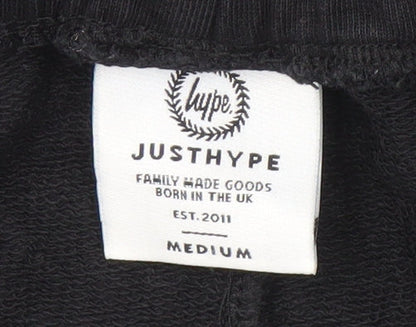 Hype Men's Black Jogger, Size M, Casual Gym Wear