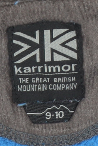 Karrimor Boys Blue Hooded Mid-Length Jacket 9-10 Years