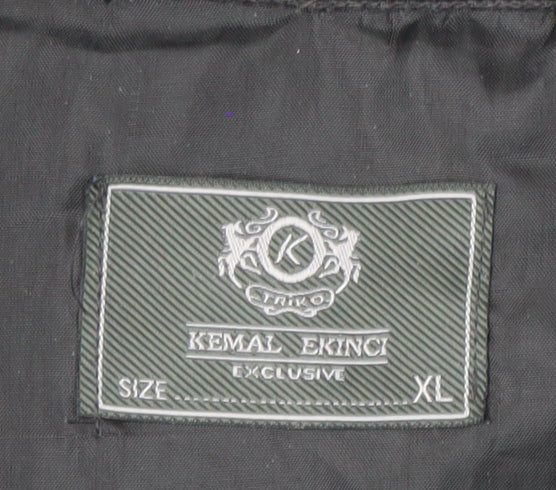 Mens UK Size XL Kemal Ekinci Black Basic Jacket