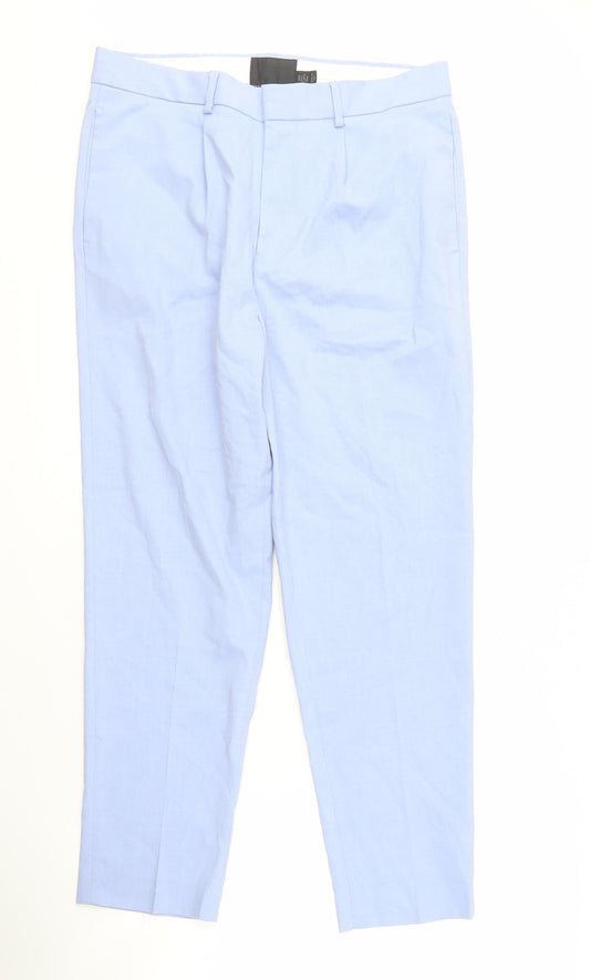 ASOS Men's Light Blue Trousers, 32 Waist, 32 Leg