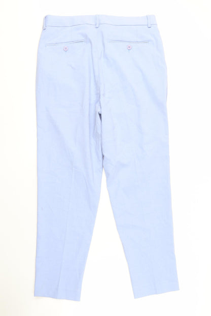 ASOS Men's Light Blue Trousers, 32 Waist, 32 Leg