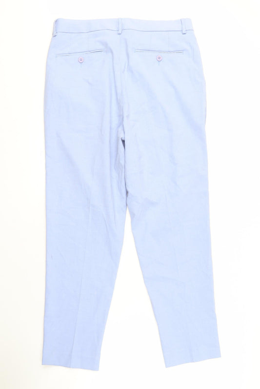 ASOS Men's Light Blue Trousers, 32 Waist, 32 Leg