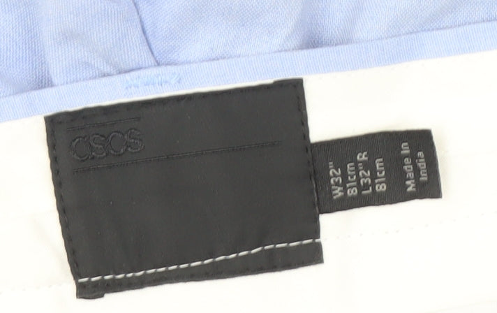 ASOS Men's Light Blue Trousers, 32 Waist, 32 Leg