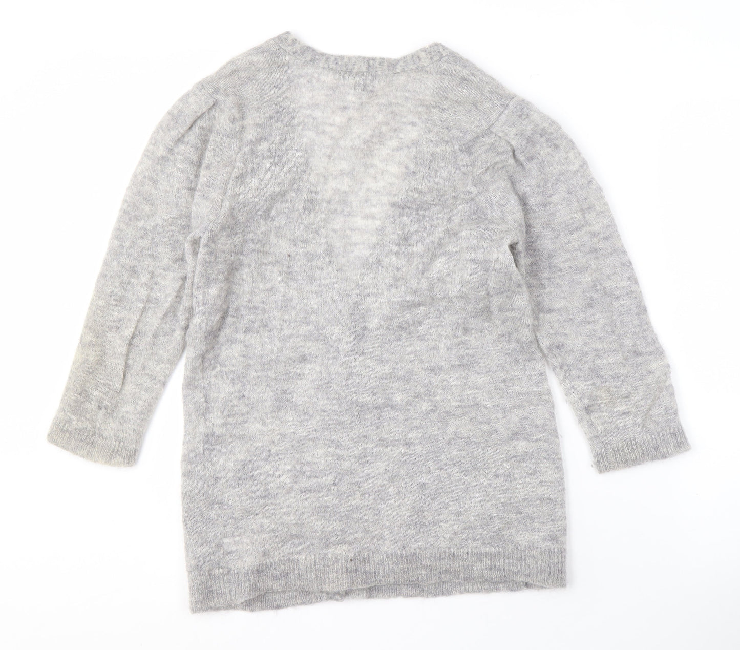 Gap Women's Grey V-Neck Cardigan, Size S