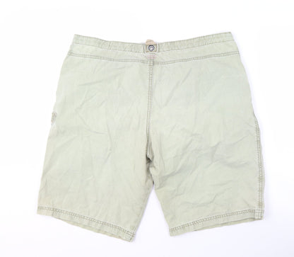 Life is good Women's Green XL Cotton Casual Shorts