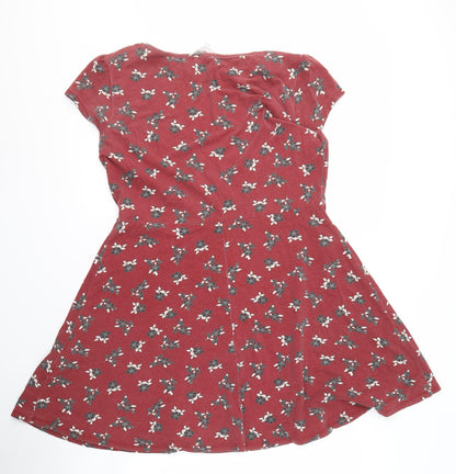 Red Herring Women's Red Floral Dress Size 16
