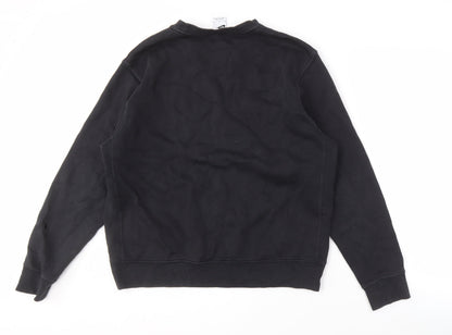 Mens UK Size M Nike Black Pullover Sweatshirt