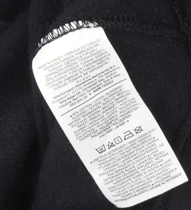 Mens UK Size M Nike Black Pullover Sweatshirt