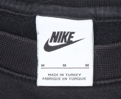 Mens UK Size M Nike Black Pullover Sweatshirt