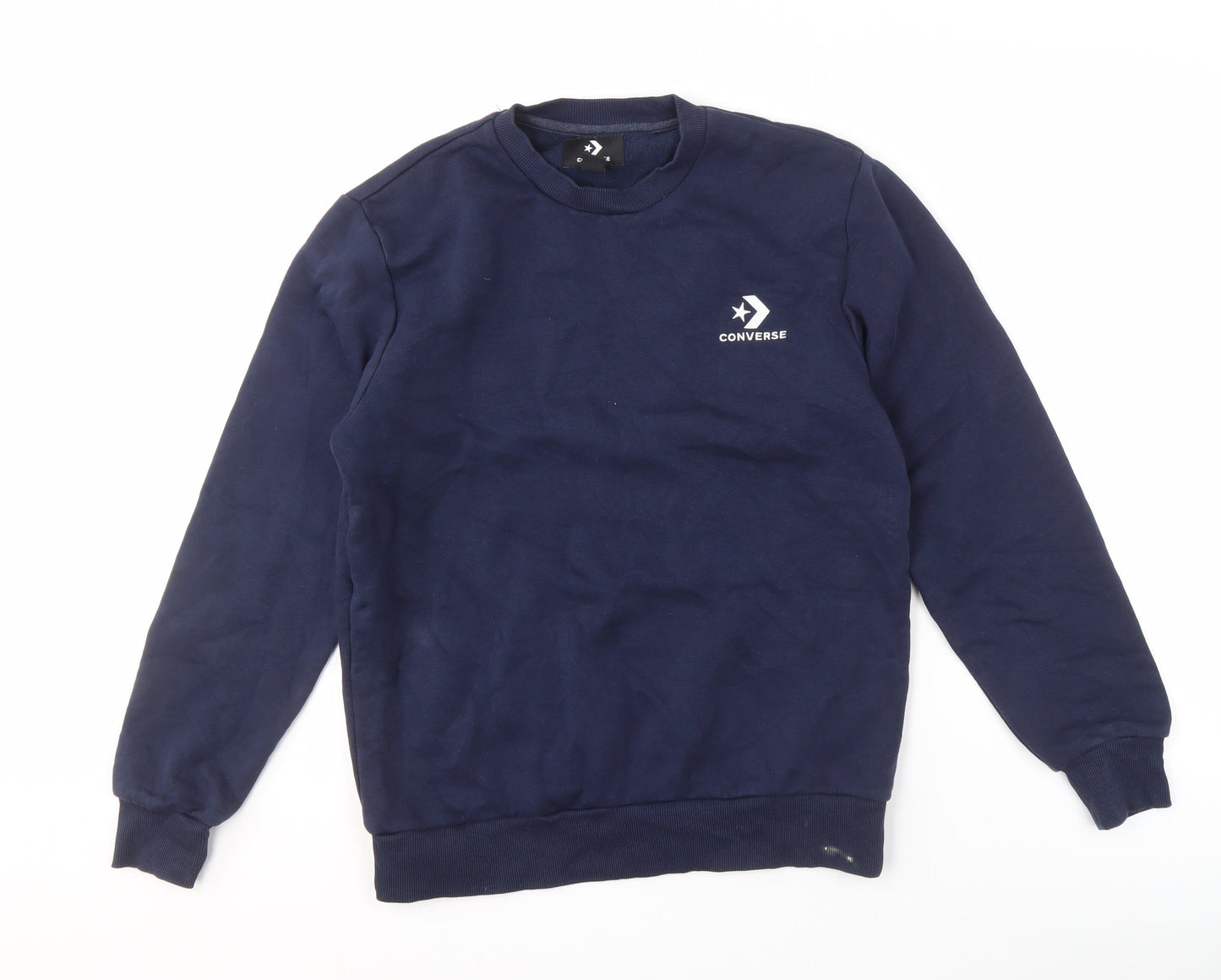 Mens UK Size XS Converse Blue Pullover Sweatshirt