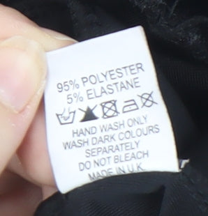 Missguided Women's Black Velvet Pencil Skirt Size 8