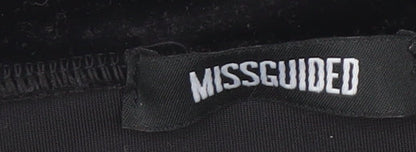 Missguided Women's Black Velvet Pencil Skirt Size 8