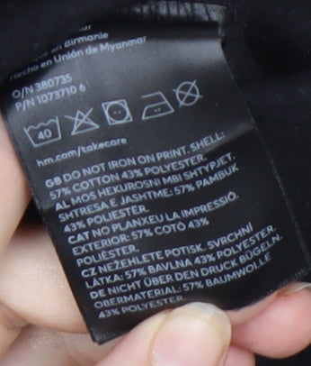 H&M Black Oversized Graphic Sweatshirt Unisex S