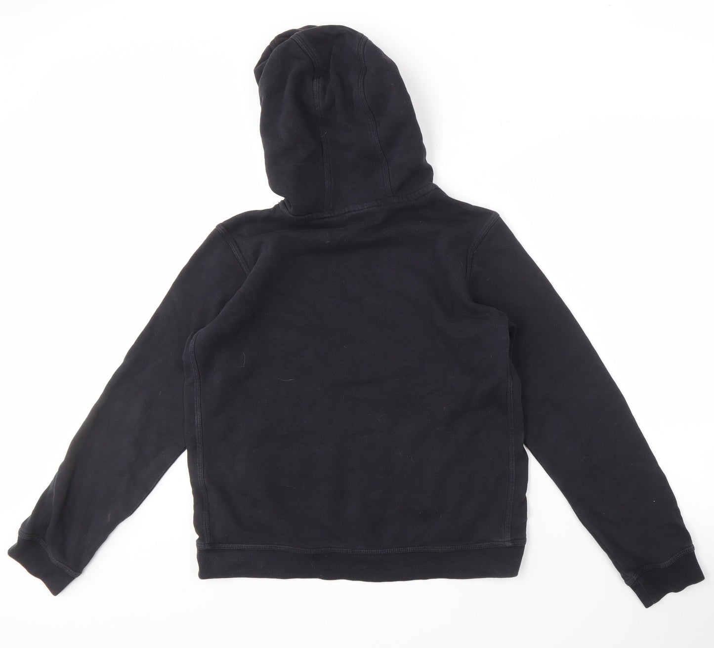Nike Boys Black XL Pullover Hoodie with Logo, Casual Comfort