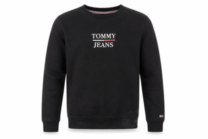Mens UK Size S Tommy Jeans Black Pullover Sweatshirt