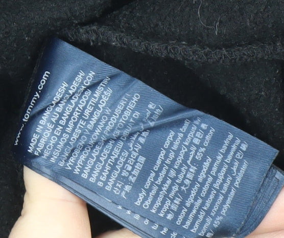 Tommy Jeans Men's Black Logo Sweatshirt, Size S, Pullover