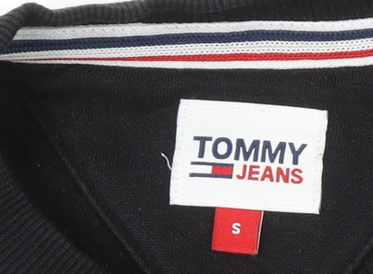 Tommy Jeans Men's Black Logo Sweatshirt, Size S, Pullover
