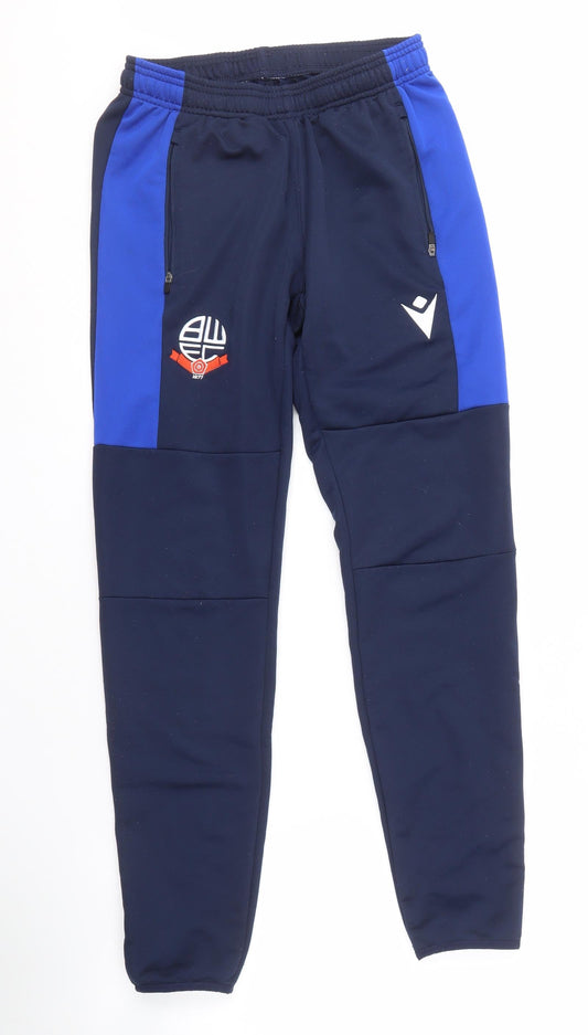 Macron Men's Blue Jogger Trousers M for Sports
