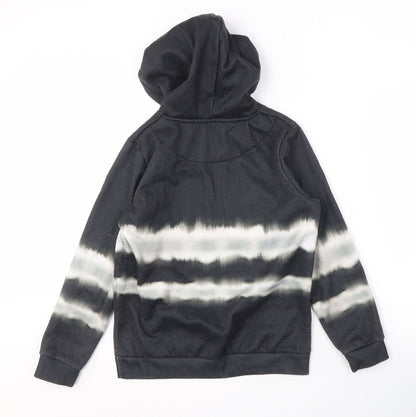 DFND Boys Black Tie Dye Pullover Hoodie in Size 13-14 Years