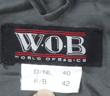 World of Basics Grey Men's Jacket Size 42 Mid-Length