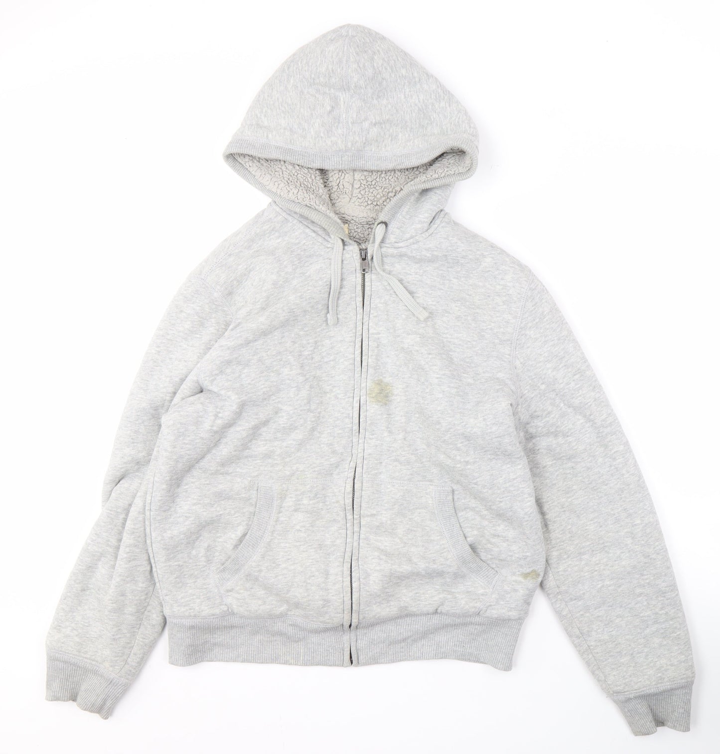 Mens UK Size M Gap Grey Full Zip Hoodie