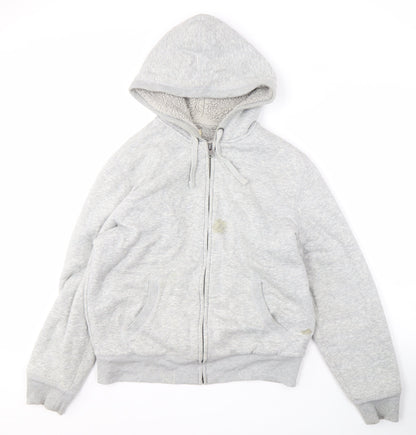 Mens UK Size M Gap Grey Full Zip Hoodie
