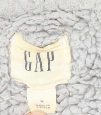 Mens UK Size M Gap Grey Full Zip Hoodie