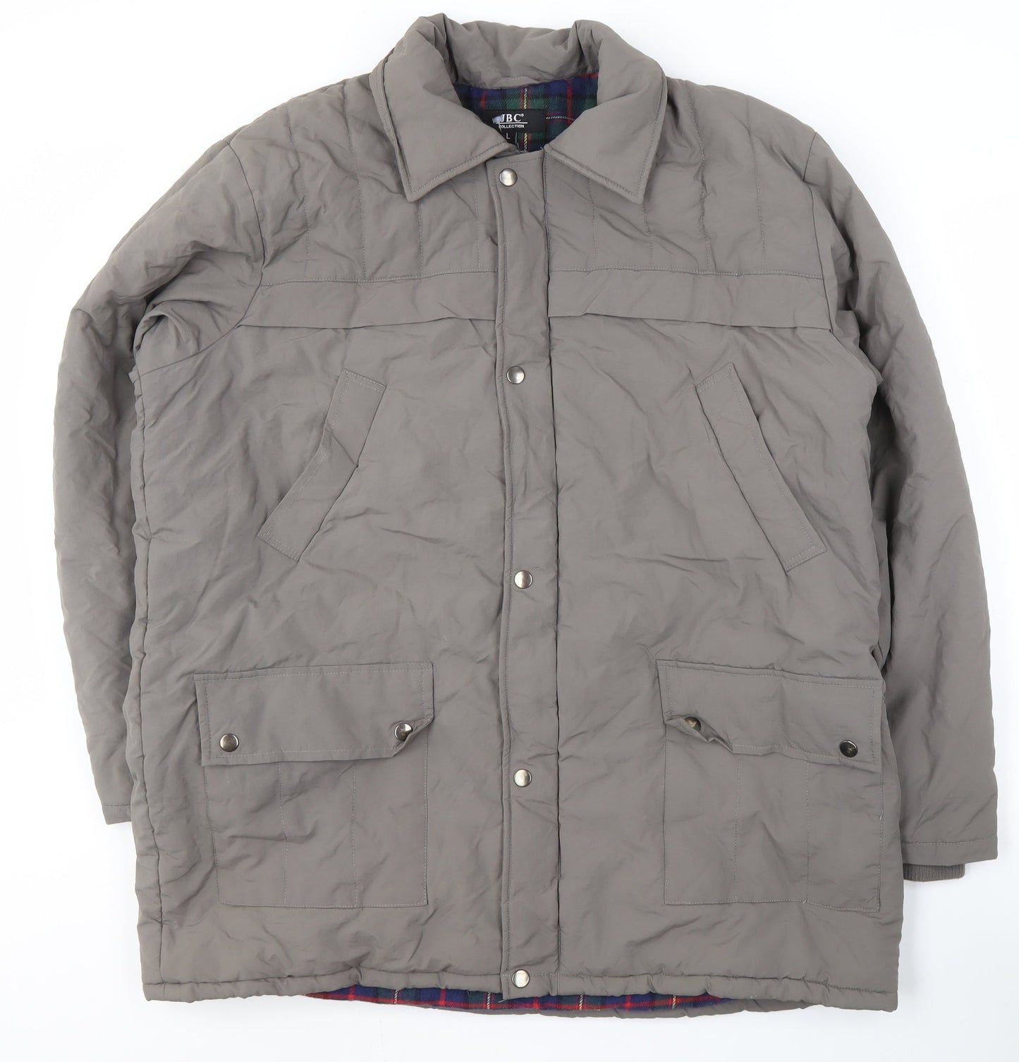 Mens UK Size L JBC Grey Overcoat