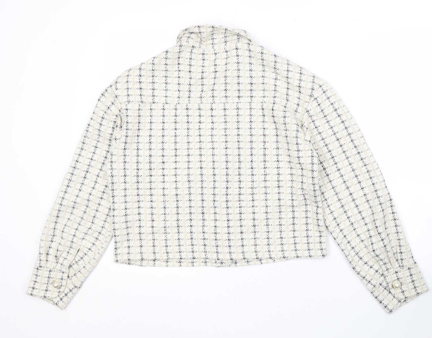 Womens UK Size 12 Miss Selfridge White Basic Jacket