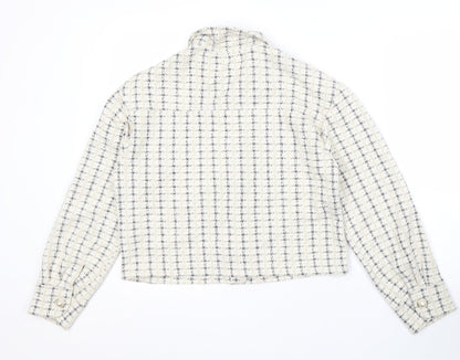 Womens UK Size 12 Miss Selfridge White Basic Jacket