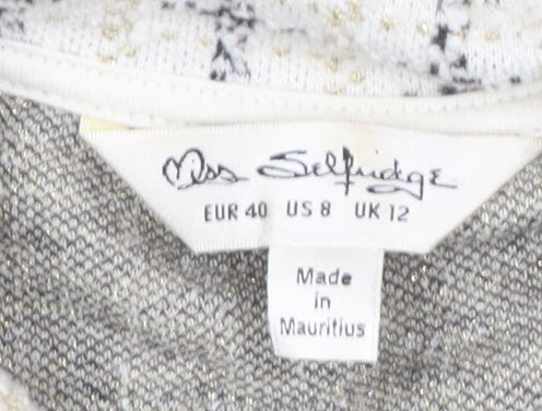 Womens UK Size 12 Miss Selfridge White Basic Jacket