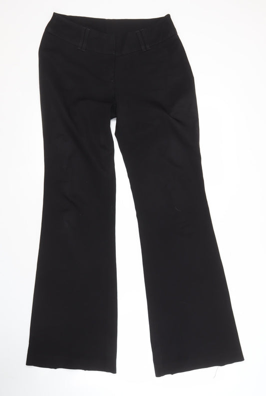 Womens UK Size 12 Divided   Black Trousers
