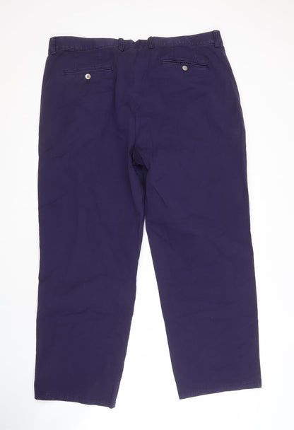 Marks and Spencer Men's Blue Trousers Size 42