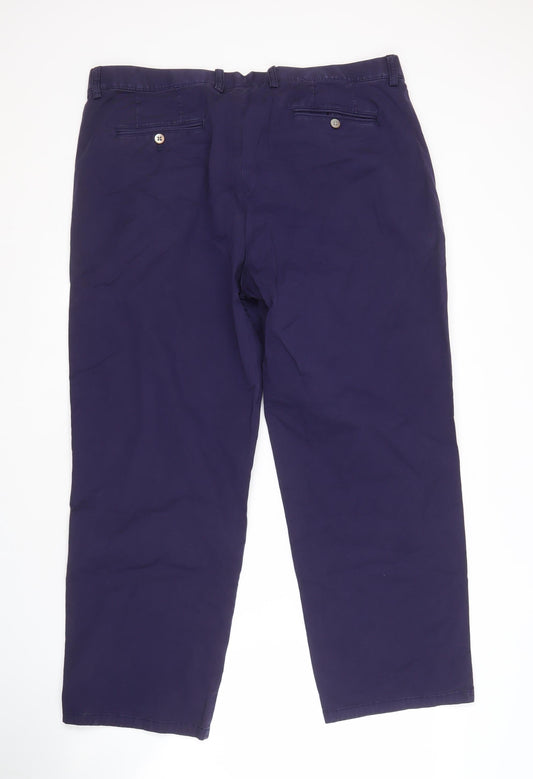 Marks and Spencer Men's Blue Trousers Size 42