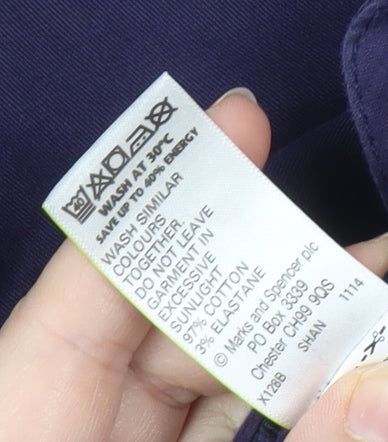 Marks and Spencer Men's Blue Trousers Size 42