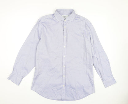 Mens UK Collar Size 16.5 Charles Tyrwhitt Smart Blue  Dress Shirt
