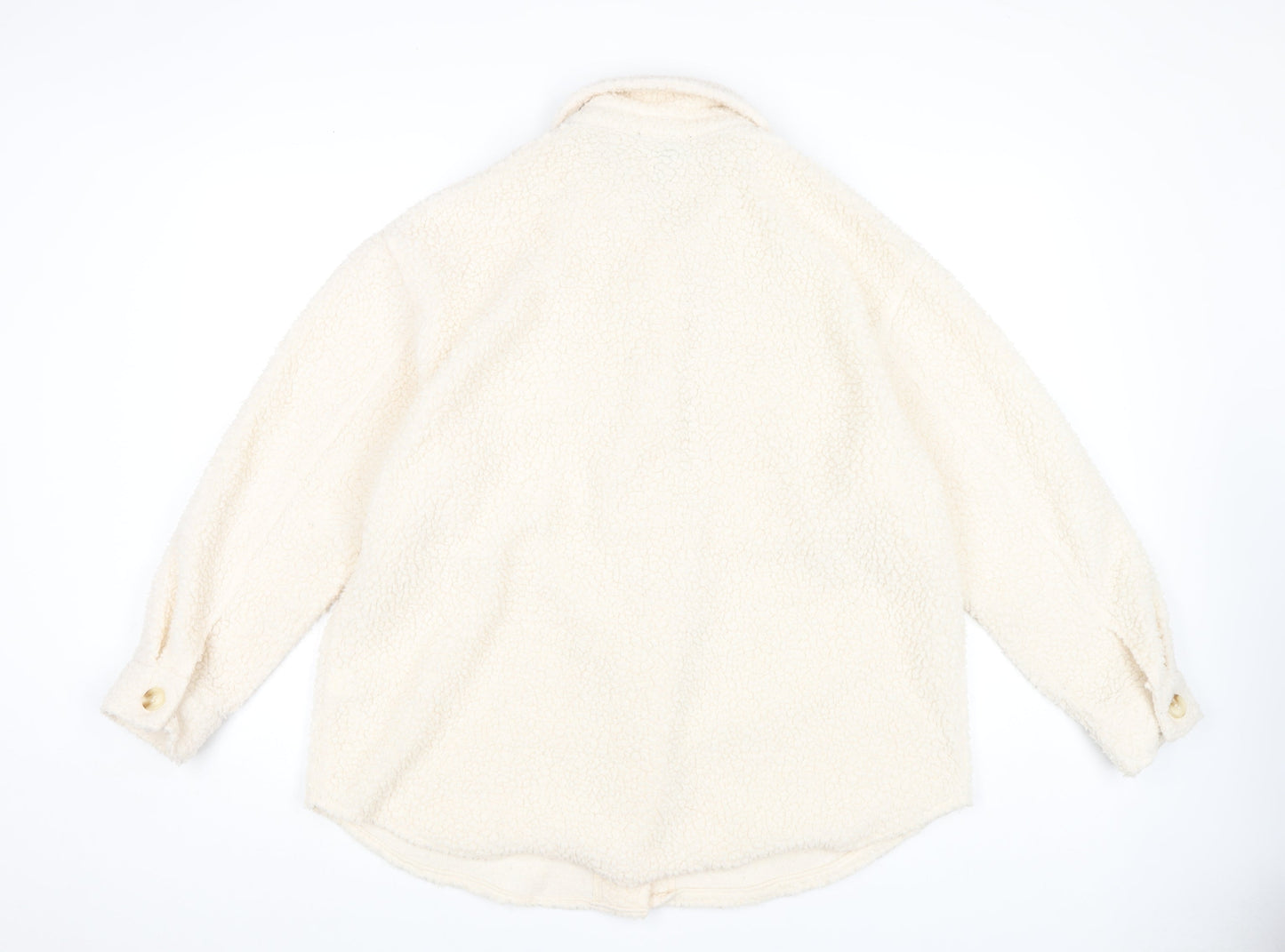 New Look Women’s Ivory Fleece Jacket Size 12