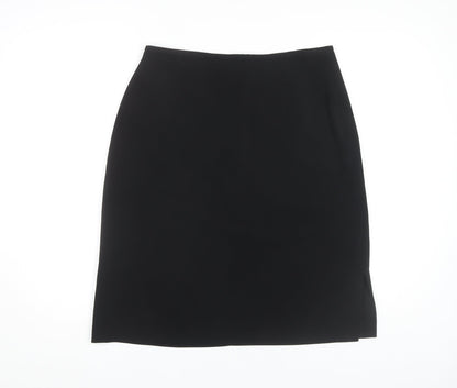 Amaranto Women's Black Pencil Skirt, Size 14