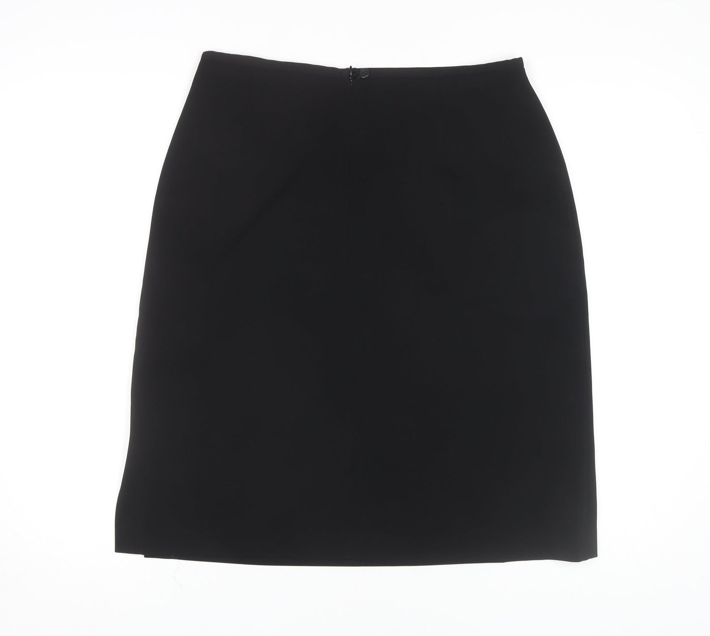 Amaranto Women's Black Pencil Skirt, Size 14