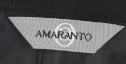 Amaranto Women's Black Pencil Skirt, Size 14