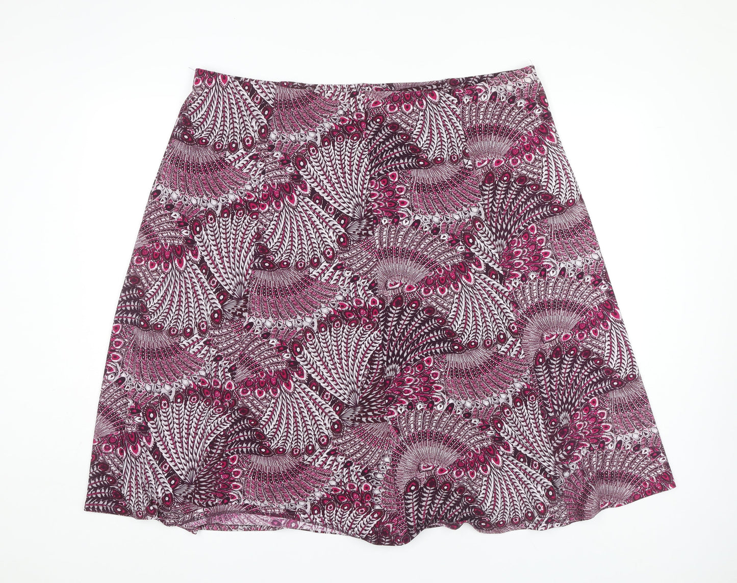 Damart Women's A-Line Multicoloured Skirt Size 24