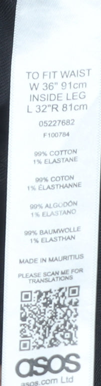 ASOS Men's Black Skinny Distressed Jeans Size 36