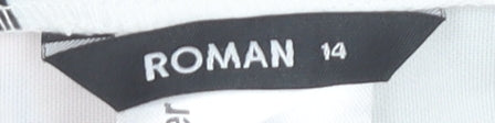 Womens UK Size 14 Roman A-Line  Skirt