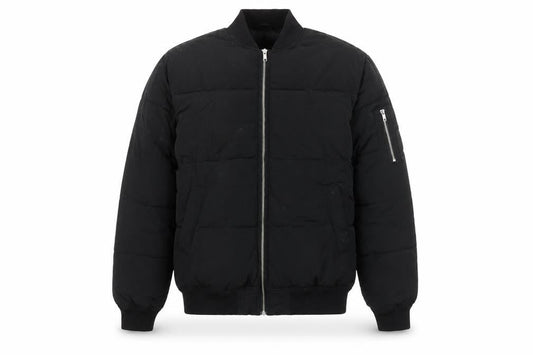 Mens UK Size S H&M Black Bomber Jacket